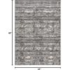 SAFAVIEH Area Rug 8×10 – Lurex Collection – Large – Black & Grey, Modern Abstract Design, Non-Shedding & Easy Cleaning, Ideal for Living Room, Bedroom, Office, Dining Space (LUR188Z)(Black/Grey)