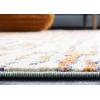 SAFAVIEH Area Rug 8×10 – Madison Collection – Large – Beige & Navy, Modern Abstract Design, Non-Shedding & Easy Cleaning, Ideal for Living Room, Bedroom, Office, Dining Space (MAD454A)(Light Blue / Orange)