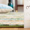 SAFAVIEH Area Rug 8×10 – Madison Collection – Large – Beige & Navy, Modern Abstract Design, Non-Shedding & Easy Cleaning, Ideal for Living Room, Bedroom, Office, Dining Space (MAD454A)(Green/Rust)