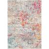 SAFAVIEH Area Rug 8×10 – Madison Collection – Large – Beige & Navy, Modern Abstract Design, Non-Shedding & Easy Cleaning, Ideal for Living Room, Bedroom, Office, Dining Space (MAD454A)(Light Blue / Orange)