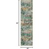 SAFAVIEH Area Rug 8×10 – Madison Collection – Large – Beige & Navy, Modern Abstract Design, Non-Shedding & Easy Cleaning, Ideal for Living Room, Bedroom, Office, Dining Space (MAD454A)(Green/Rust)