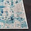 SAFAVIEH Area Rug 8×10 – Madison Collection – Large – Grey & Blue, Modern Abstract Design, Non-Shedding & Easy Cleaning, Ideal for Living Room, Bedroom, Office, Dining Space (MAD471F)(Ivory/Turquoise)