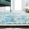 SAFAVIEH Area Rug 8×10 – Madison Collection – Large – Grey & Blue, Modern Abstract Design, Non-Shedding & Easy Cleaning, Ideal for Living Room, Bedroom, Office, Dining Space (MAD471F)(Green/Turquoise)