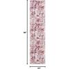 SAFAVIEH Area Rug 8×10 – Madison Collection – Large – Grey & Blue, Modern Abstract Design, Non-Shedding & Easy Cleaning, Ideal for Living Room, Bedroom, Office, Dining Space (MAD471F)(Beige/Wine)