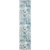SAFAVIEH Area Rug 8×10 – Madison Collection – Large – Grey & Blue, Modern Abstract Design, Non-Shedding & Easy Cleaning, Ideal for Living Room, Bedroom, Office, Dining Space (MAD471F)(Ivory/Turquoise)