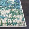 SAFAVIEH Area Rug 8×10 – Madison Collection – Large – Grey & Blue, Modern Abstract Design, Non-Shedding & Easy Cleaning, Ideal for Living Room, Bedroom, Office, Dining Space (MAD471F)(Green/Turquoise)