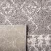 SAFAVIEH Area Rug 8×10 – Tulum Collection – Large – Ivory & Black, Moroccan Boho Distressed Design, Non-Shedding & Easy Cleaning, Ideal for Living Room, Bedroom, Office, Dining Space (TUL229B)(Grey/Ivory)