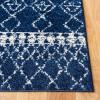 SAFAVIEH Area Rug 8×10 – Tulum Collection – Large – Ivory & Black, Moroccan Boho Distressed Design, Non-Shedding & Easy Cleaning, Ideal for Living Room, Bedroom, Office, Dining Space (TUL229B)(Navy/Ivory)