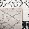 SAFAVIEH Area Rug 8×10 – Tulum Collection – Large – Ivory & Black, Moroccan Boho Distressed Design, Non-Shedding & Easy Cleaning, Ideal for Living Room, Bedroom, Office, Dining Space (TUL229B)(Ivory/Black)
