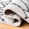 SAFAVIEH Area Rug 8×10 – Tulum Collection – Large – Ivory & Black, Moroccan Boho Distressed Design, Non-Shedding & Easy Cleaning, Ideal for Living Room, Bedroom, Office, Dining Space (TUL229B)(Ivory/Black)