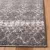 SAFAVIEH Area Rug 8×10 – Tulum Collection – Large – Ivory & Black, Moroccan Boho Distressed Design, Non-Shedding & Easy Cleaning, Ideal for Living Room, Bedroom, Office, Dining Space (TUL229B)(Grey/Ivory)