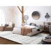 SAFAVIEH Area Rug 8×10 – Tulum Collection – Large – Ivory & Black, Moroccan Boho Distressed Design, Non-Shedding & Easy Cleaning, Ideal for Living Room, Bedroom, Office, Dining Space (TUL229B)(Ivory/Grey)
