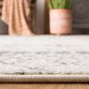 SAFAVIEH Area Rug 8×10 – Tulum Collection – Large – Ivory & Black, Moroccan Boho Distressed Design, Non-Shedding & Easy Cleaning, Ideal for Living Room, Bedroom, Office, Dining Space (TUL229B)(Ivory/Grey)