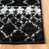 SAFAVIEH Area Rug 8×10 – Tulum Collection – Large – Ivory & Black, Moroccan Boho Distressed Design, Non-Shedding & Easy Cleaning, Ideal for Living Room, Bedroom, Office, Dining Space (TUL229B)(Black/Ivory)