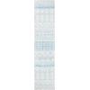 SAFAVIEH Area Rug 8×10 – Tulum Collection – Large – Ivory & Black, Moroccan Boho Distressed Design, Non-Shedding & Easy Cleaning, Ideal for Living Room, Bedroom, Office, Dining Space (TUL229B)(Ivory/Turquoise)