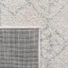 SAFAVIEH Area Rug 8×10 – Tulum Collection – Large – Ivory & Black, Moroccan Boho Distressed Design, Non-Shedding & Easy Cleaning, Ideal for Living Room, Bedroom, Office, Dining Space (TUL229B)(Ivory/Light Grey)
