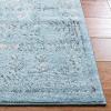 SAFAVIEH Area Rug 8×10 – Tulum Collection – Large – Ivory & Grey, Moroccan Boho Distressed Design, Non-Shedding & Easy to Clean, Ideal for Living Room, Bedroom, Dining Space (TUL271A)(Aqua Blue/Dark Grey)