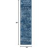 SAFAVIEH Area Rug 8×10 – Tulum Collection – Large – Ivory & Grey, Moroccan Boho Distressed Design, Non-Shedding & Easy to Clean, Ideal for Living Room, Bedroom, Dining Space (TUL271A)(Navy/Grey)