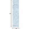 SAFAVIEH Area Rug 8×10 – Tulum Collection – Large – Ivory & Grey, Moroccan Boho Distressed Design, Non-Shedding & Easy to Clean, Ideal for Living Room, Bedroom, Dining Space (TUL271A)(Aqua Blue/Dark Grey)