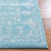 SAFAVIEH Area Rug 8×10 – Tulum Collection – Large – Ivory & Grey, Moroccan Boho Distressed Design, Non-Shedding & Easy to Clean, Ideal for Living Room, Bedroom, Dining Space (TUL271A)(Aqua/Ivory)