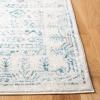 SAFAVIEH Area Rug 8×10 – Tulum Collection – Large – Ivory & Grey, Moroccan Boho Distressed Design, Non-Shedding & Easy to Clean, Ideal for Living Room, Bedroom, Dining Space (TUL271A)(Ivory/Teal)