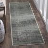 SAFAVIEH Area Rug 8×10 – Vintage Collection – Large – Warm Beige, Viscose, Distressed Design, Slip Resistant, Ideal for Living Room, Bedroom, Office, Dining Space (VTG113-660)(Spruce)