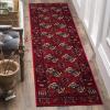 SAFAVIEH Area Rug 8×10 – Vintage Hamadan Collection – Large – Blue & Multi, Oriental Traditional Persian Design, Non-Shedding & Easy Cleaning, Ideal for Living Room, Bedroom, Dining Space (VTH212D)(Red/Multi)