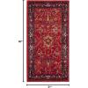 SAFAVIEH Area Rug 8×10 – Vintage Hamadan Collection – Large – Orange & Navy, Oriental Traditional Persian Design, Non-Shedding & Easy Cleaning, Ideal for Living Room, Bedroom, Dining Space (VTH220C)(Orange/Navy)