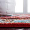 SAFAVIEH Area Rug 8×10 – Vintage Hamadan Collection – Large – Red & Orange, Traditional Oriental Medallion Design, Non-Shedding & Easy Cleaning, Ideal for Living Room, Bedroom, Dining Space (VTH259P)(Blue/Red)