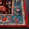 SAFAVIEH Area Rug 8×10 – Vintage Hamadan Collection – Large – Red & Orange, Traditional Oriental Medallion Design, Non-Shedding & Easy Cleaning, Ideal for Living Room, Bedroom, Dining Space (VTH259P)(Blue/Red)