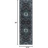 SAFAVIEH Area Rug 8×10 – Vintage Hamadan Collection – Large – Turquoise & Black, Traditional Oriental Design, Non-Shedding & Easy Cleaning, Ideal for Living Room, Bedroom, Dining Space (VTH204K)(Green/Black)