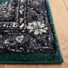 SAFAVIEH Area Rug 8×10 – Vintage Hamadan Collection – Large – Turquoise & Black, Traditional Oriental Design, Non-Shedding & Easy Cleaning, Ideal for Living Room, Bedroom, Dining Space (VTH204K)(Green/Black)