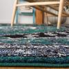 SAFAVIEH Area Rug 8×10 – Vintage Hamadan Collection – Large – Turquoise & Black, Traditional Oriental Design, Non-Shedding & Easy Cleaning, Ideal for Living Room, Bedroom, Dining Space (VTH204K)(Green/Black)
