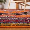 SAFAVIEH Area Rug 8×10 – Vintage Hamadan Collection – Large – Turquoise & Black, Traditional Oriental Design, Non-Shedding & Easy Cleaning, Ideal for Living Room, Bedroom, Dining Space (VTH204K)(Orange/Black)