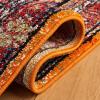 SAFAVIEH Area Rug 8×10 – Vintage Hamadan Collection – Large – Turquoise & Black, Traditional Oriental Design, Non-Shedding & Easy Cleaning, Ideal for Living Room, Bedroom, Dining Space (VTH204K)(Orange/Black)