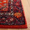SAFAVIEH Area Rug 8×10 – Vintage Hamadan Collection – Large – Turquoise & Black, Traditional Oriental Design, Non-Shedding & Easy Cleaning, Ideal for Living Room, Bedroom, Dining Space (VTH204K)(Red / Black)