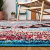SAFAVIEH Area Rug 8×10 – Vintage Hamadan Collection – Large – Turquoise & Black, Traditional Oriental Design, Non-Shedding & Easy Cleaning, Ideal for Living Room, Bedroom, Dining Space (VTH204K)(Turquoise/Black)