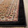 SAFAVIEH Area Rug 8×11 – Lyndhurst Collection – Large – Ivory & Rust, Traditional Oriental Design, Non-Shedding & Easy to Clean, Ideal for Living Room, Bedroom, Dining Space (LNH331R)(Black/Tan)