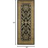 SAFAVIEH Area Rug 8×11 – Lyndhurst Collection – Large – Ivory & Rust, Traditional Oriental Design, Non-Shedding & Easy to Clean, Ideal for Living Room, Bedroom, Dining Space (LNH331R)(Black/Tan)
