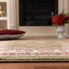 SAFAVIEH Area Rug 8×11 – Lyndhurst Collection – Large – Ivory & Rust, Traditional Oriental Design, Non-Shedding & Easy to Clean, Ideal for Living Room, Bedroom, Dining Space (LNH331R)(Sage/Ivory)