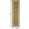 SAFAVIEH Area Rug 8×11 – Lyndhurst Collection – Large – Ivory & Rust, Traditional Oriental Design, Non-Shedding & Easy to Clean, Ideal for Living Room, Bedroom, Dining Space (LNH331R)(Sage/Ivory)