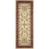 SAFAVIEH Area Rug 8×11 – Lyndhurst Collection – Large – Ivory & Rust, Traditional Oriental Design, Non-Shedding & Easy to Clean, Ideal for Living Room, Bedroom, Dining Space (LNH331R)(Ivory/Red)