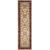 SAFAVIEH Area Rug 8×11 – Lyndhurst Collection – Large – Ivory & Rust, Traditional Oriental Design, Non-Shedding & Easy to Clean, Ideal for Living Room, Bedroom, Dining Space (LNH331R)(Ivory/Red)