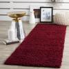 SAFAVIEH Athens Shag Collection Area Rug – 5’1″ x 7’6″, Dark Grey, Non-Shedding & Easy to Clean, Ideal for Living Room, Bedroom, Dining Space (SGA119C)(Red)