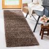 SAFAVIEH Athens Shag Collection Area Rug – 5’1″ x 7’6″, Dark Grey, Non-Shedding & Easy to Clean, Ideal for Living Room, Bedroom, Dining Space (SGA119C)(Taupe)