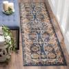 SAFAVIEH Bijar Collection Area Rug – 6’7″ x 9′, Royal & Ivory, Traditional Oriental Distressed Design, Non-Shedding & Easy Care, Ideal for High Traffic Areas in Living Room, Bedroom (BIJ653B)(Ivory/Brown)