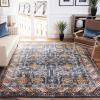 SAFAVIEH Bijar Collection Area Rug – 6’7″ x 9′, Royal & Ivory, Traditional Oriental Distressed Design, Non-Shedding & Easy Care, Ideal for High Traffic Areas in Living Room, Bedroom (BIJ653B)(Ivory/Brown)