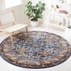 SAFAVIEH Bijar Collection Area Rug – 6’7″ x 9′, Royal & Ivory, Traditional Oriental Distressed Design, Non-Shedding & Easy Care, Ideal for High Traffic Areas in Living Room, Bedroom (BIJ653B)(Ivory/Brown)