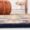 SAFAVIEH Blossom Collection 8′ x 10′ Navy BLM219A Handmade Premium Wool Area Rug(Navy)