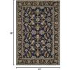 SAFAVIEH Blossom Collection 8′ x 10′ Navy BLM219A Handmade Premium Wool Area Rug(Navy)